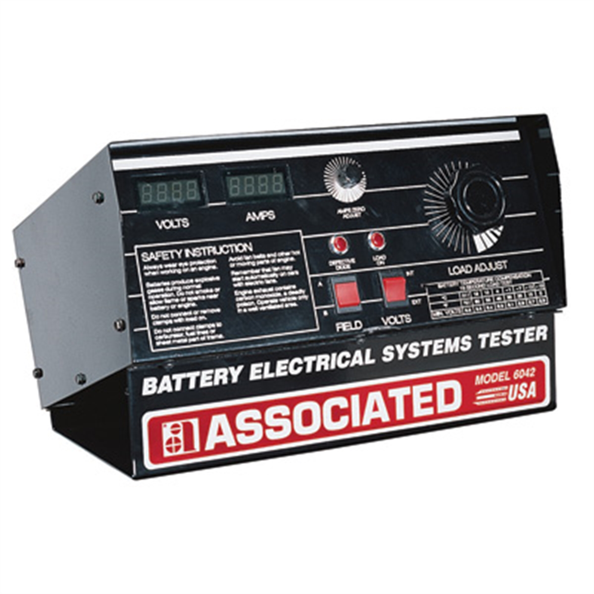 Associated 12V 0-500 Amp Carbon Pile Battery Load Tester and 12/24V Electrical Systems Tester
