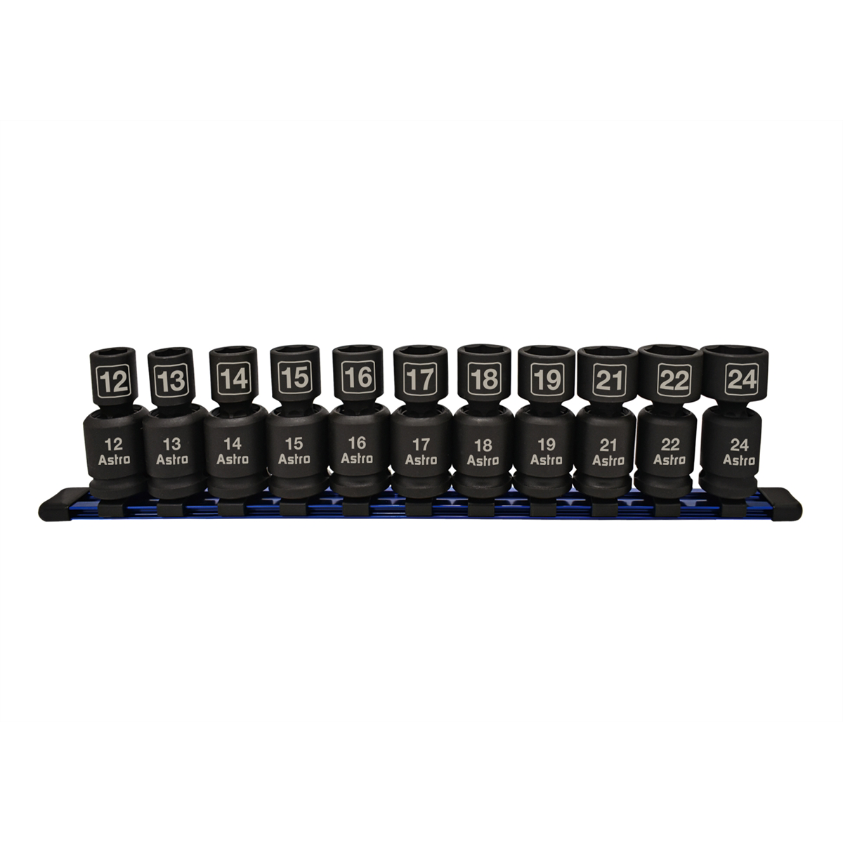 Astro Pneumatic 11pc 1/2" Dr Nano Pinless Universal Impact Sockets