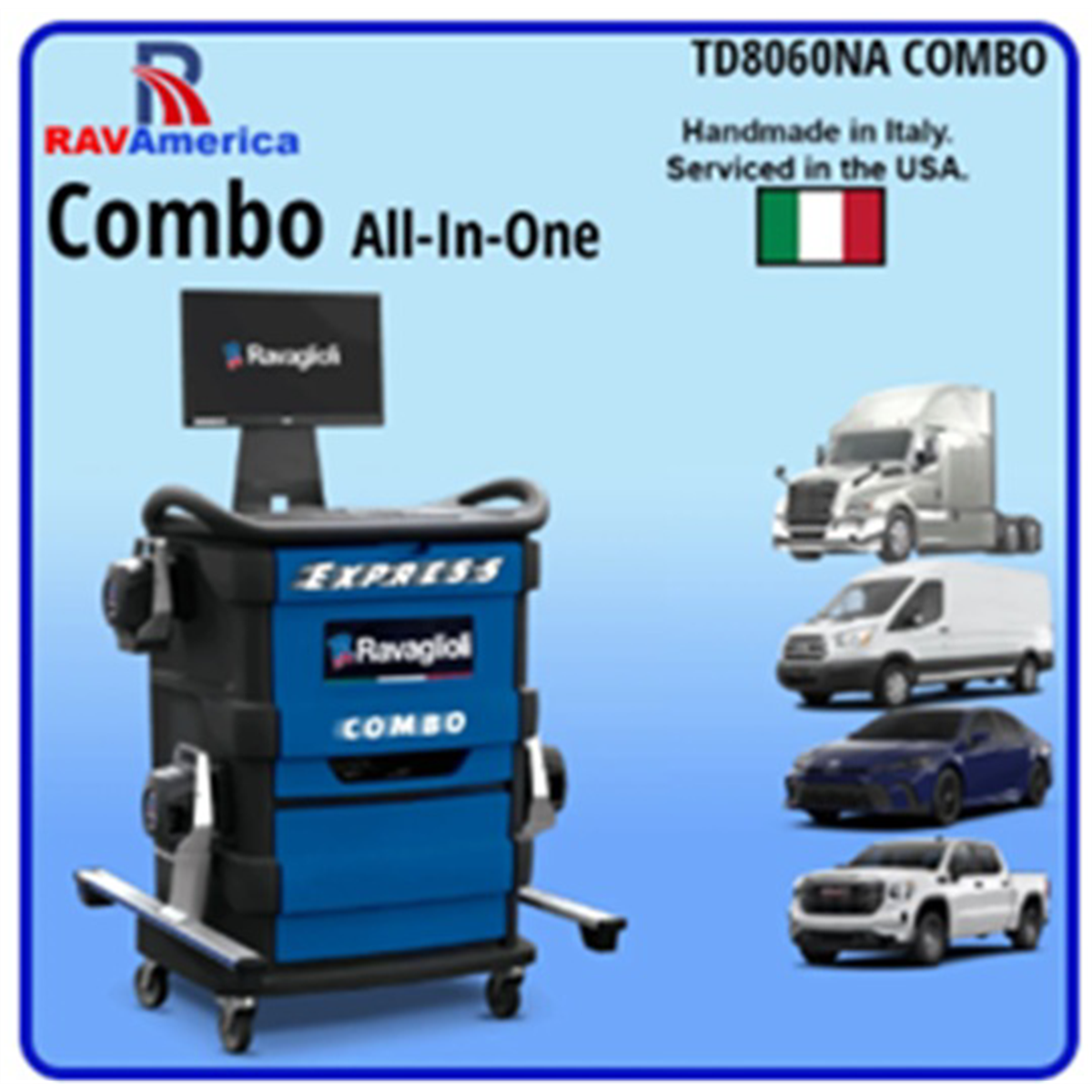 Atlas Automotive Equipment Edge Express All-in-One Truck and Car Alignment System