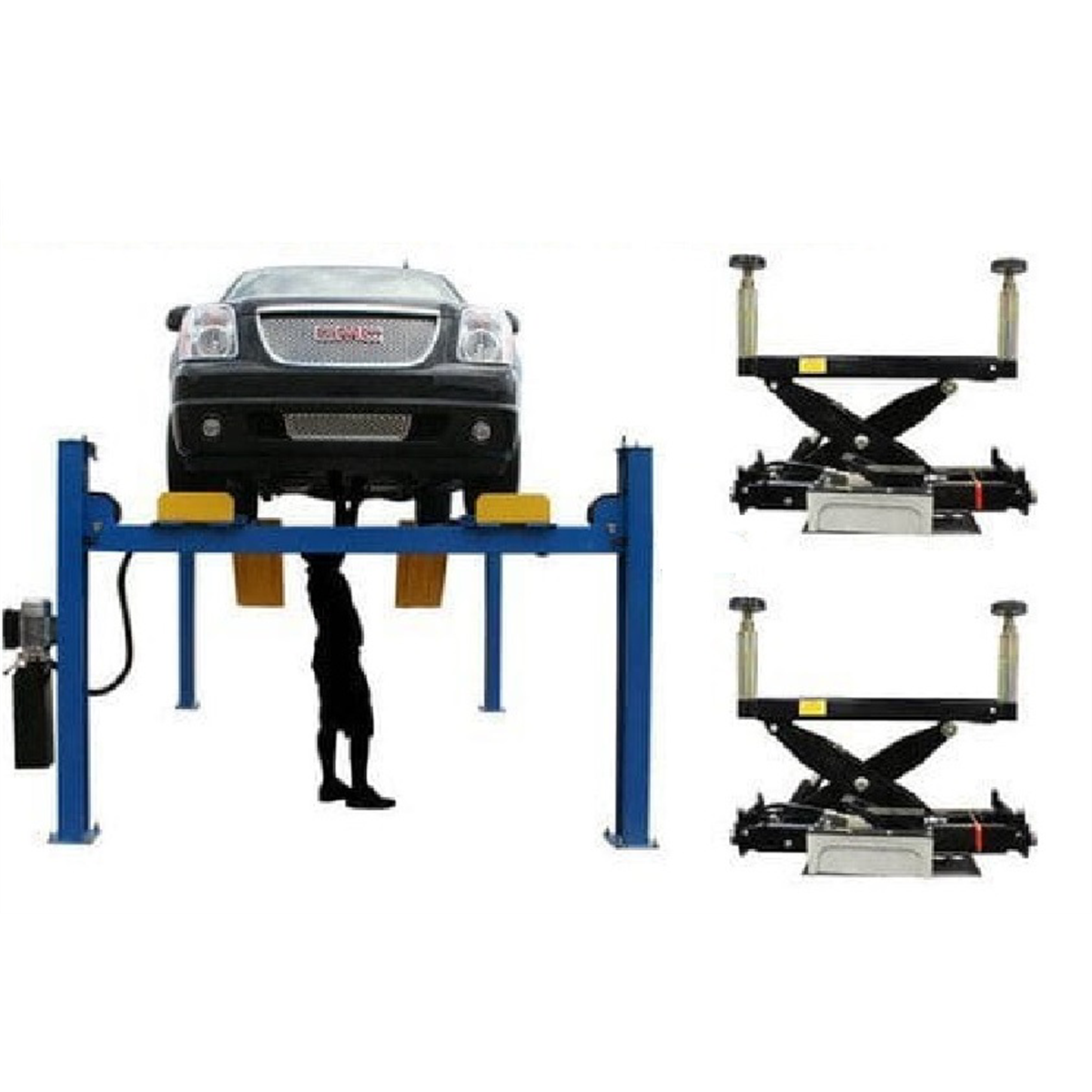 Atlas Equipment 414A Alignment Lift + RJ8 Rolling Jacks Combo