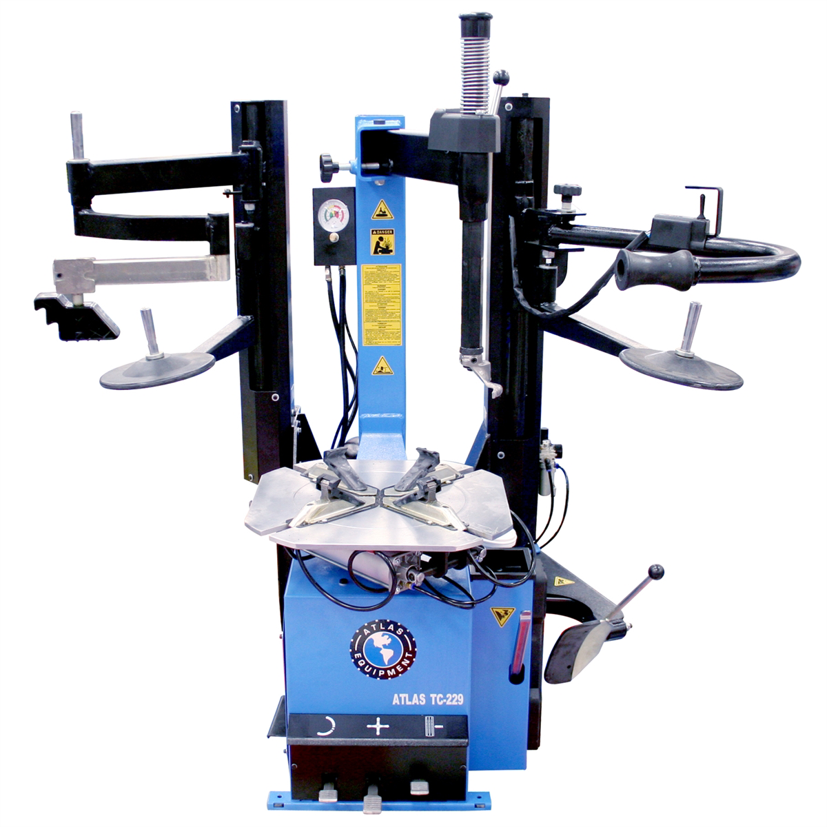 Atlas Automotive Equipment TC229DAA Rim-Clamp Tire Changer with Dual Assist Arms