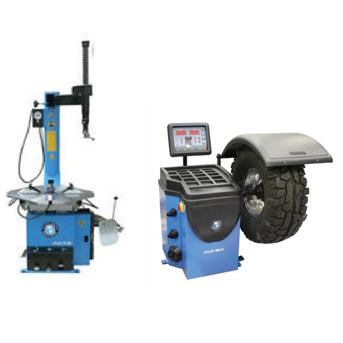 Atlas Automotive Equipment Atlas Equipment TC289 Rim Clamp Tire Changer + WB41 Wheel Balancer Combo Package (WILL CALL)