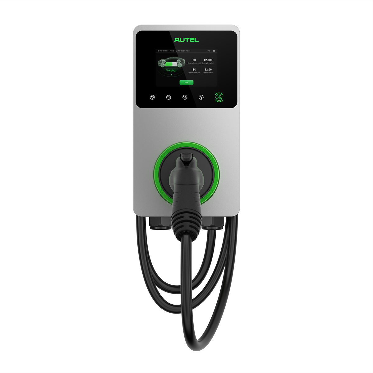 Autel MaxiCharger C50 EV Charger With In-Body Holster : MaxiCharger C50 Commercial EV Charger With In-Body Holster