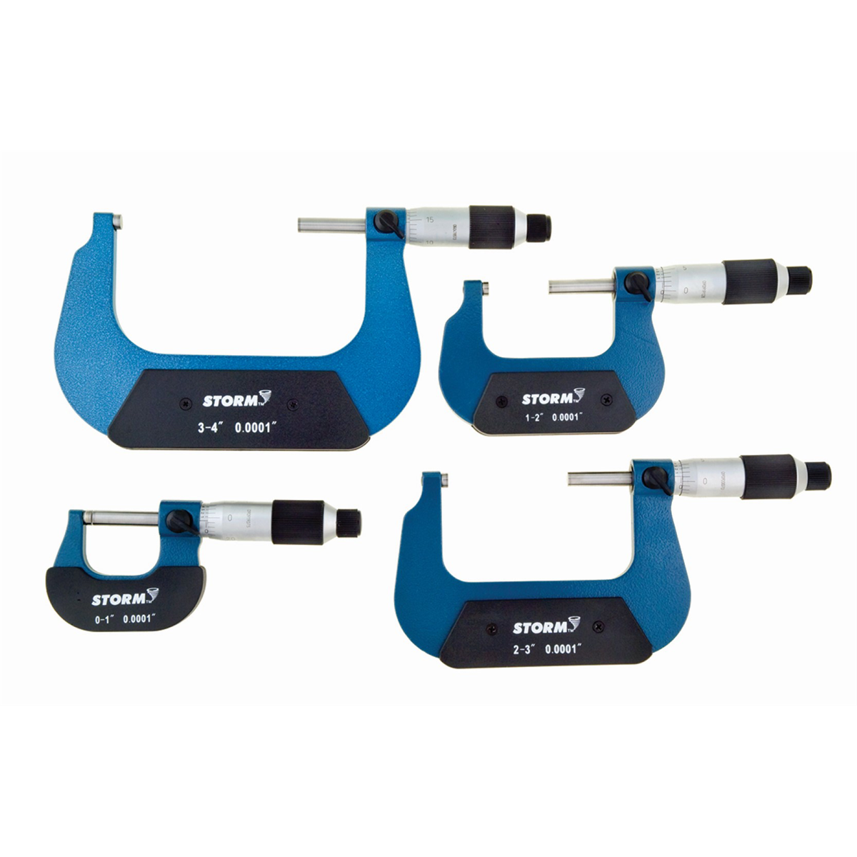 Central Tools 4PC Outside Micrometer Set