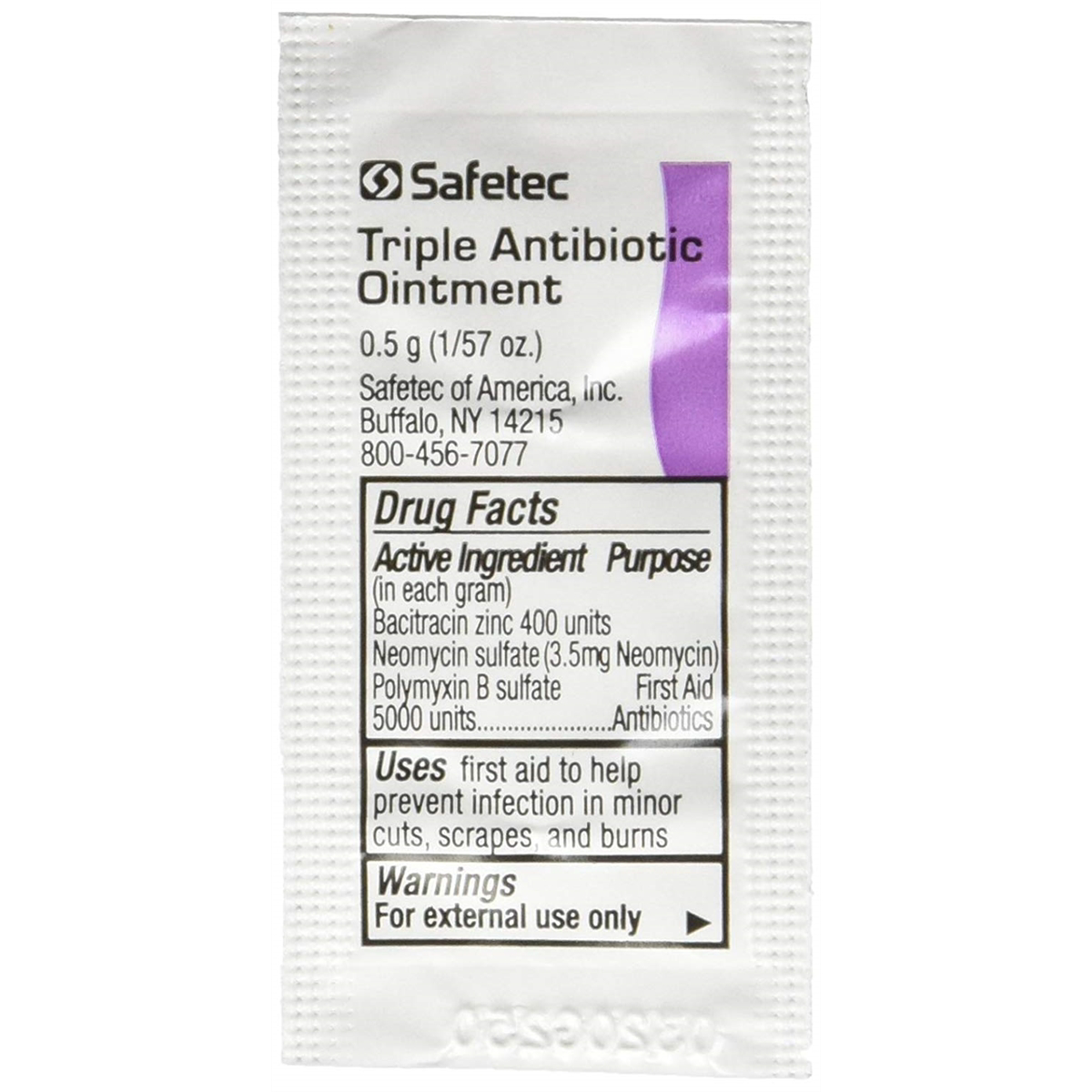 Chaos Safety Supplies Triple Antibiotic Ointment .5 gram Packets (Box of