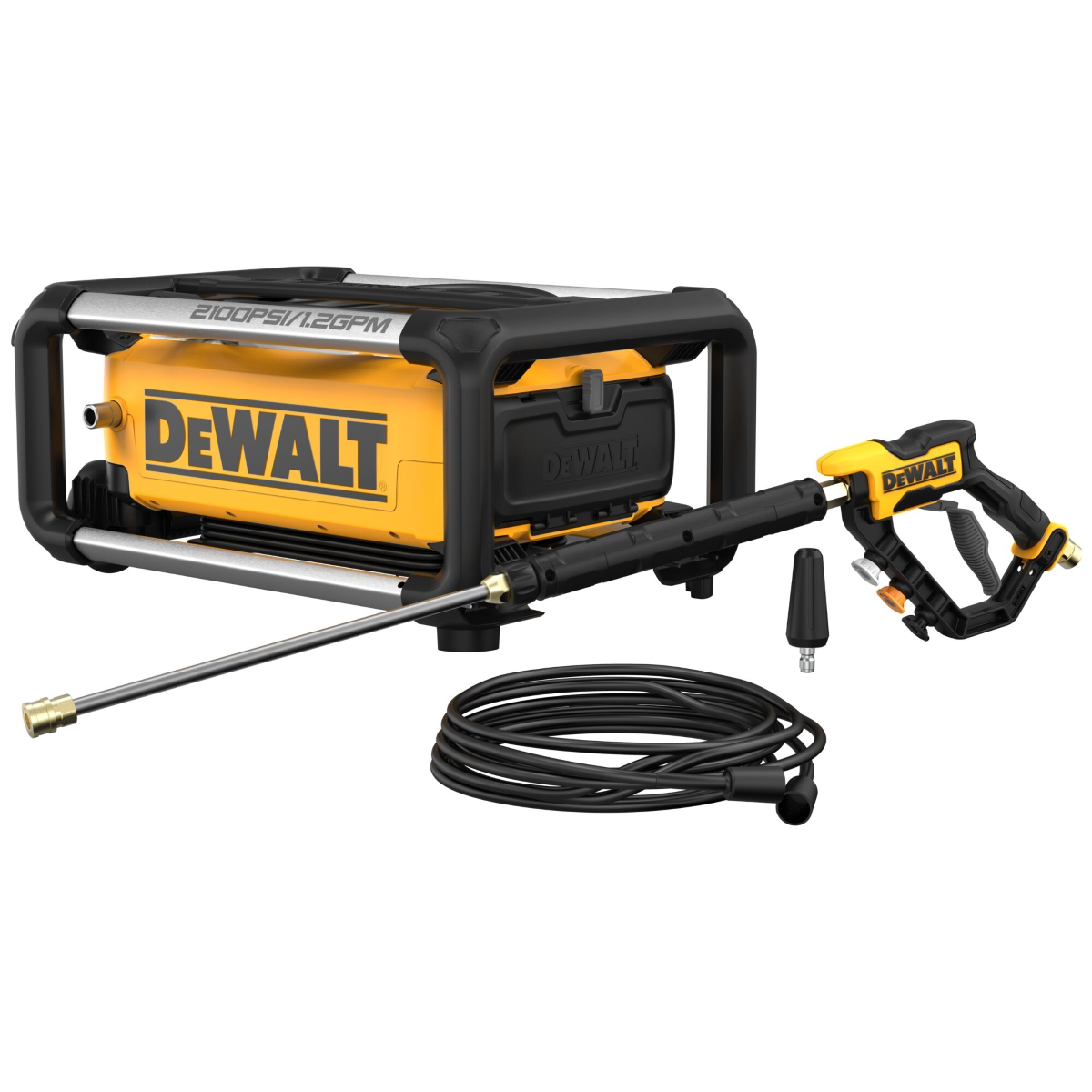 DeWalt 2100 PSI 1.2 GPM 13 Amp Electric Jobsite Pressure Washer with Built-In Storage
