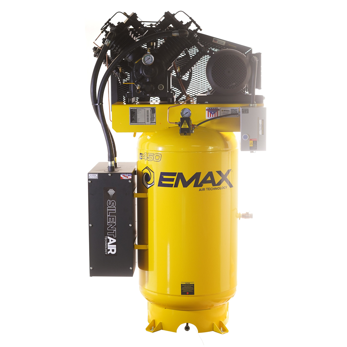 Emax Compressor Compressor 10 HP 2 Stg 1 Ph Vert 80 Gal