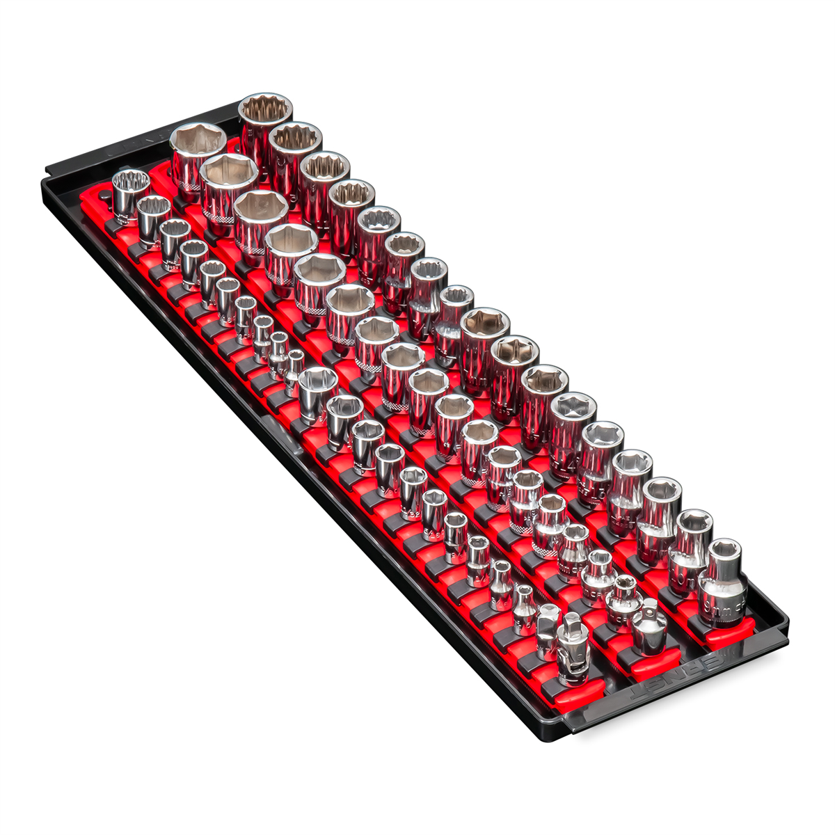 Ernst Mfg. 3 Rail Twist Lock Socket Boss 18", Red - 1/4", 3/8" & 1/2"