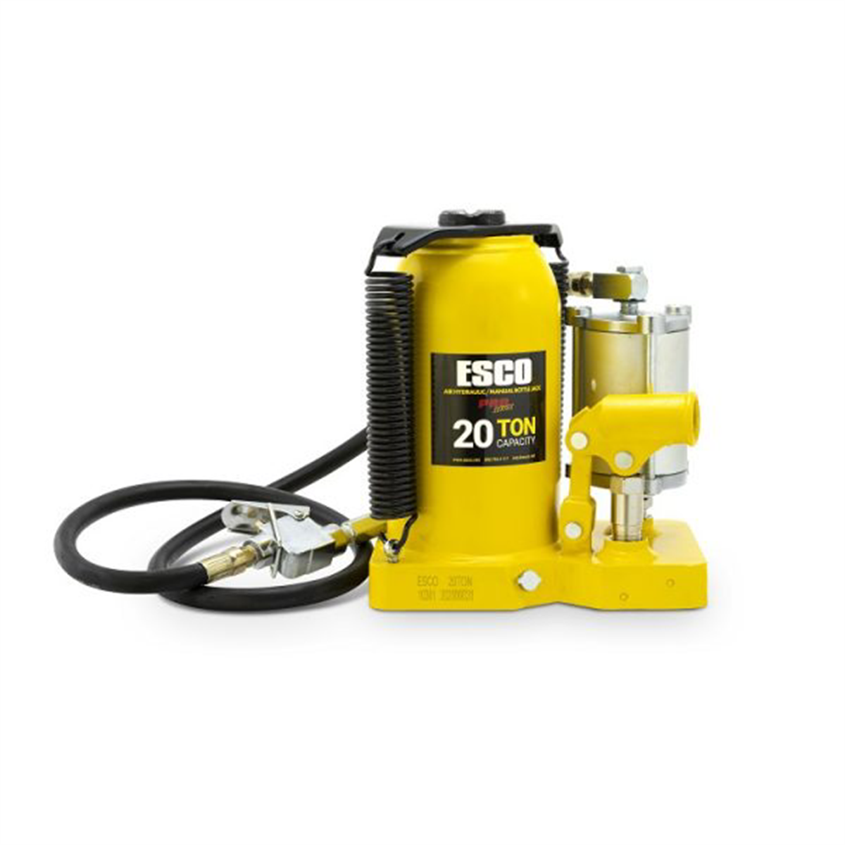 ESCO 20 Ton HD Pro Series Air Hydraulic Bottle Jack