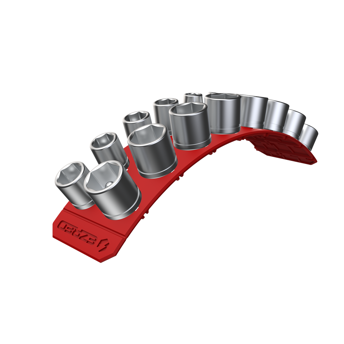 E-Z Red Magnetic Flexible 18 Peg Socket Holder