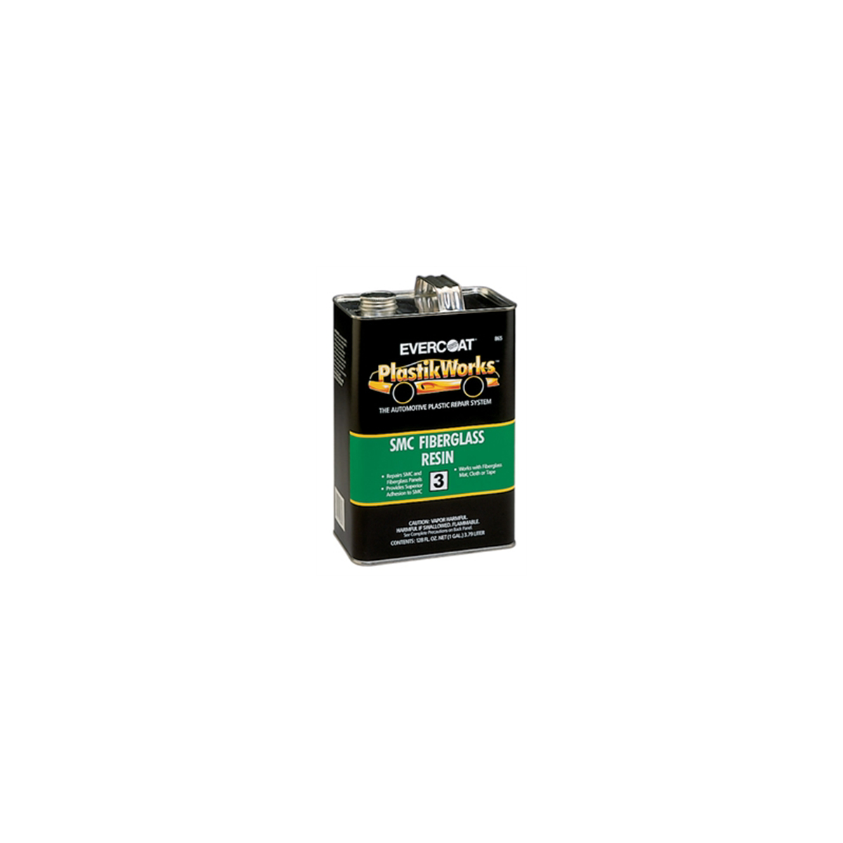 Fibre glass Evercoat 100864 SMC Fiberglass Resin, 1 qt Can, Yellow, Liquid