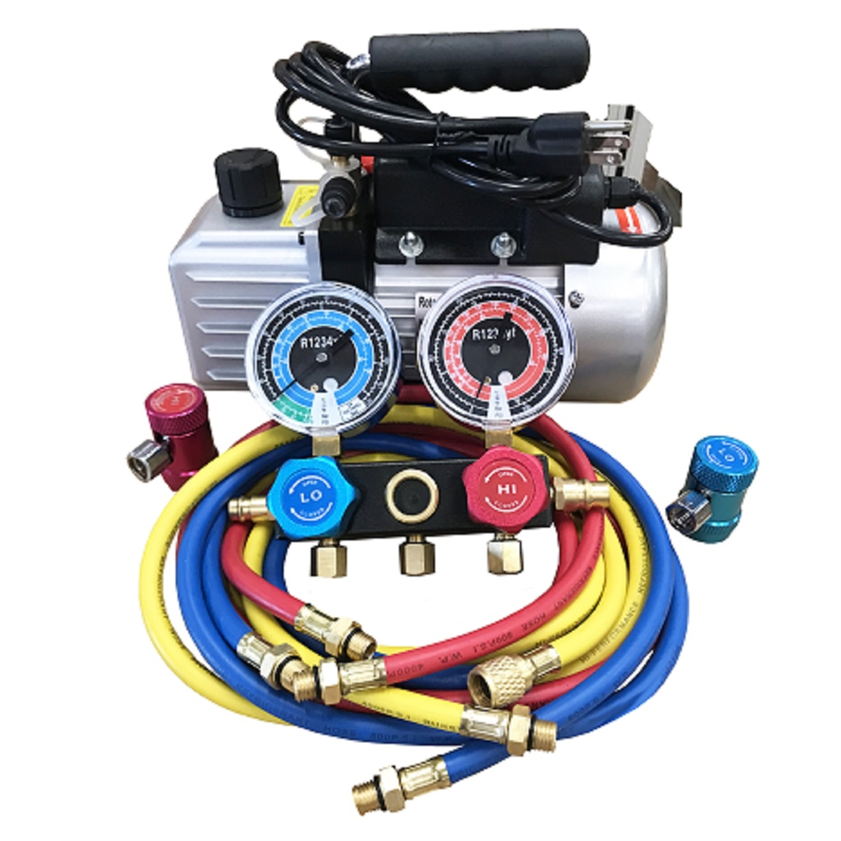FJC R1234yf Vacuum Pump & Manifold Set