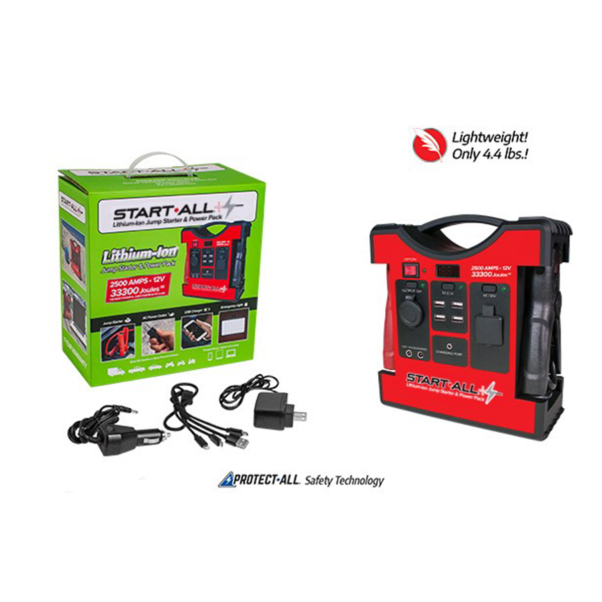 Goodall Manufacturing START-ALL Jump Starter 2,500A 33300 Joules 5S 12V Lithium-Ion
