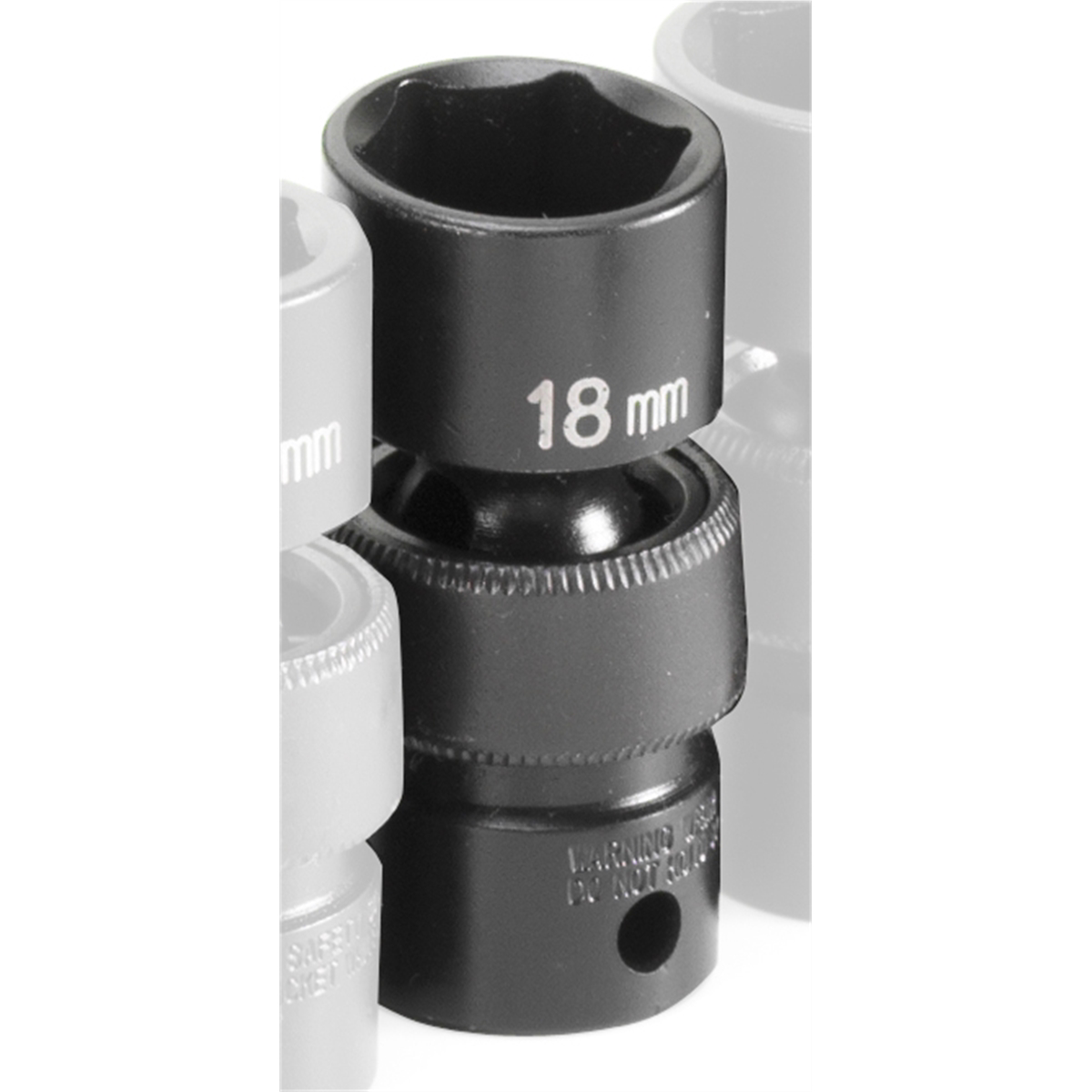 Grey Pneumatic 3/8" Drive x 18mm Standard Universal Socket