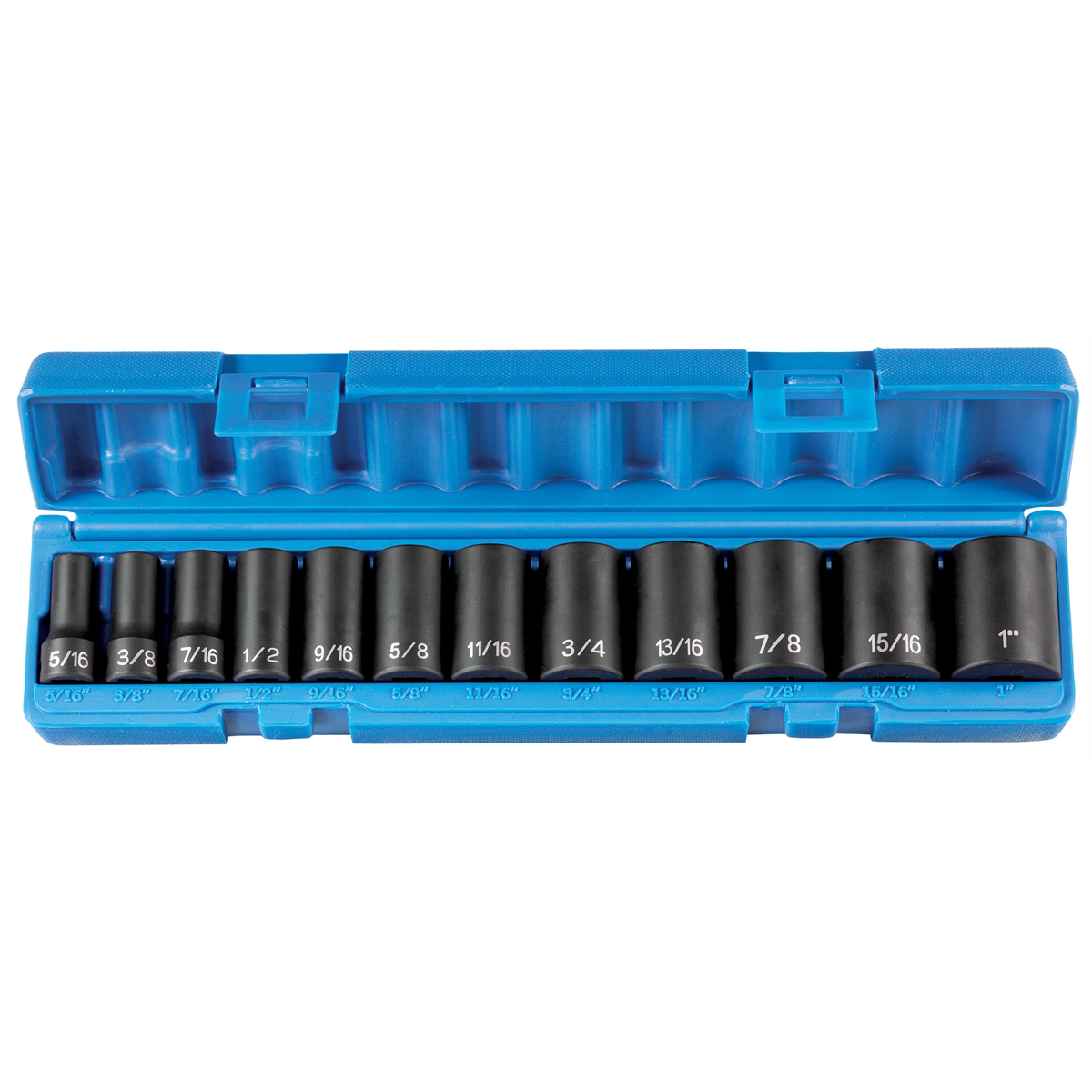 Grey Pneumatic 3/8" Drive 12 Piece Semi-Deep Set - 12 Point