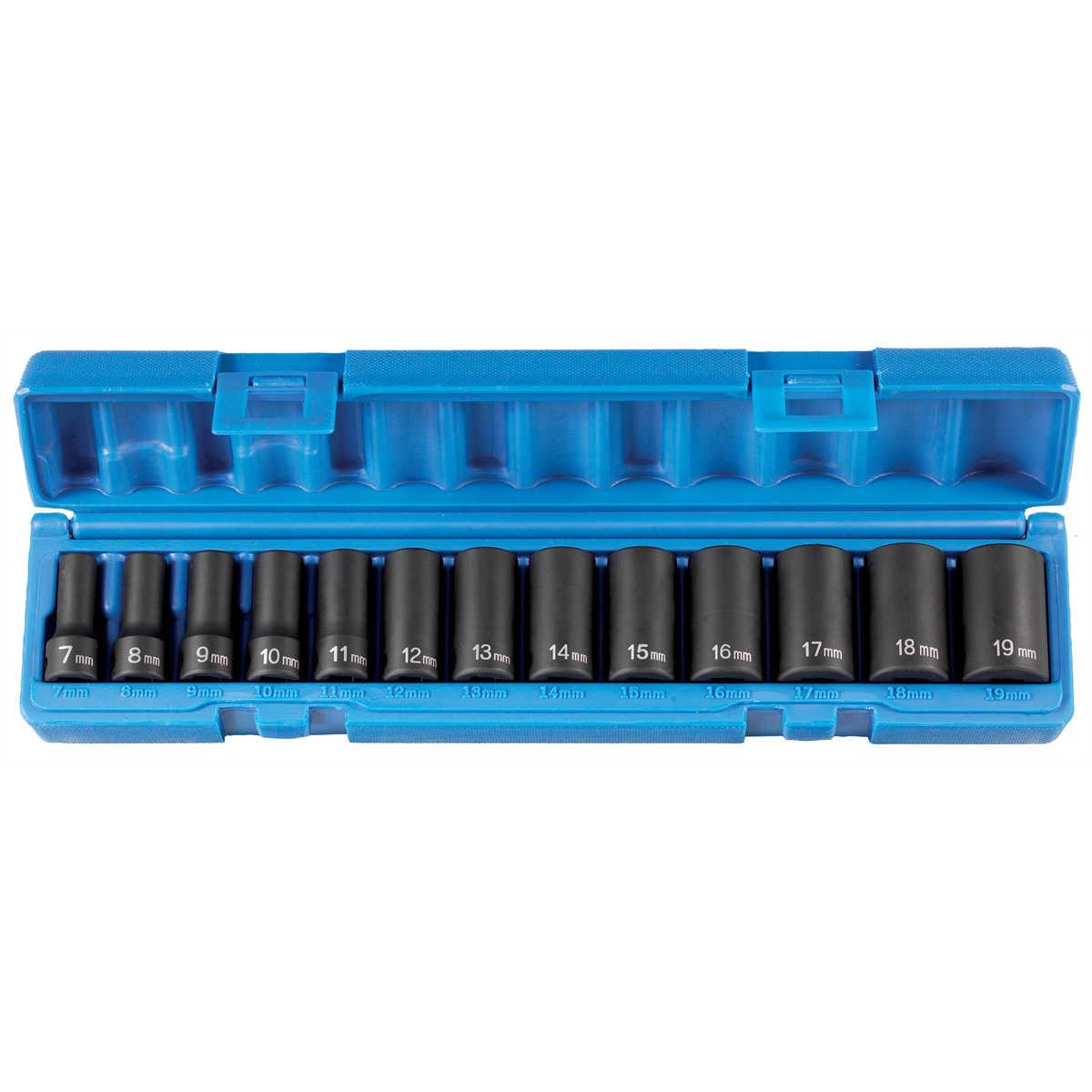 Grey Pneumatic 3/8" Drive 13 Piece Semi-Deep Metric Set - 12 Point