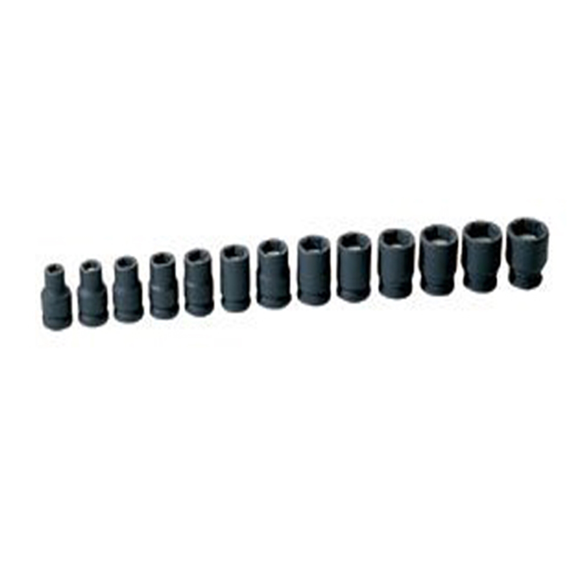 Grey Pneumatic 3/8" Drive 13 Piece Metric Magnetic Impact Set