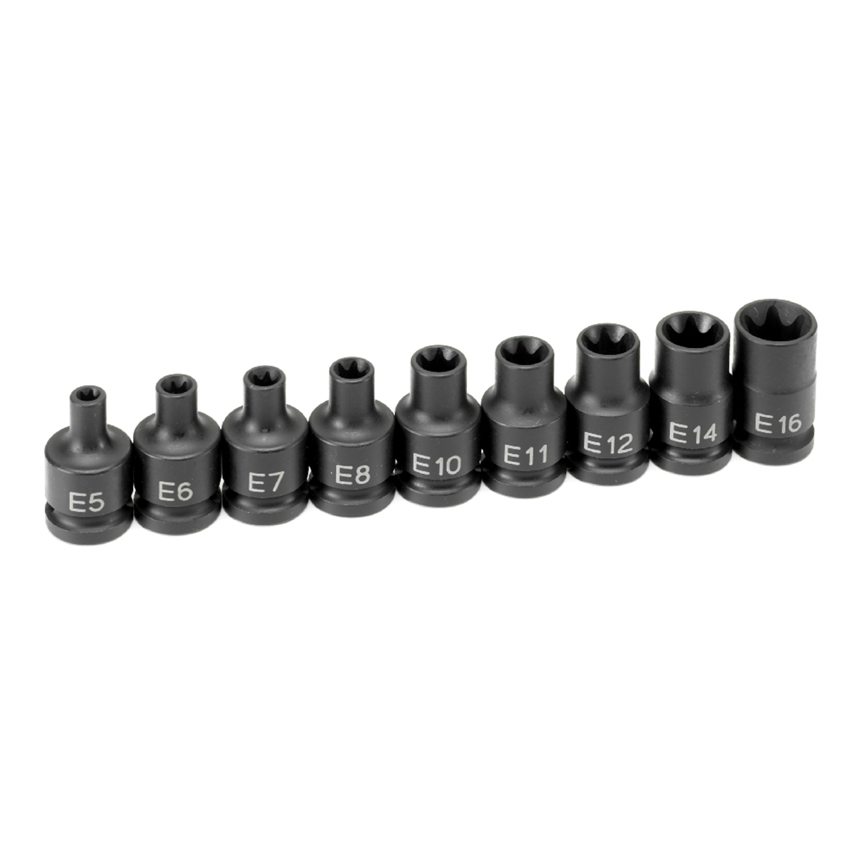 Grey Pneumatic 3/8" Drive 9 Piece External Star Impact Socket Set