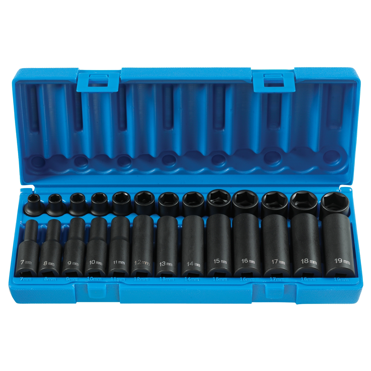 Grey Pneumatic 3/8" Drive 26 Piece Standard & Deep Length Metric Master Set
