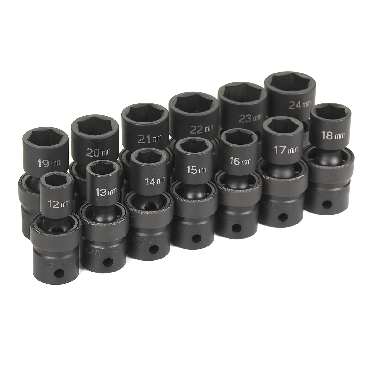 Grey Pneumatic 1/2" Drive 13 Piece Standard Length Metric Universal Set