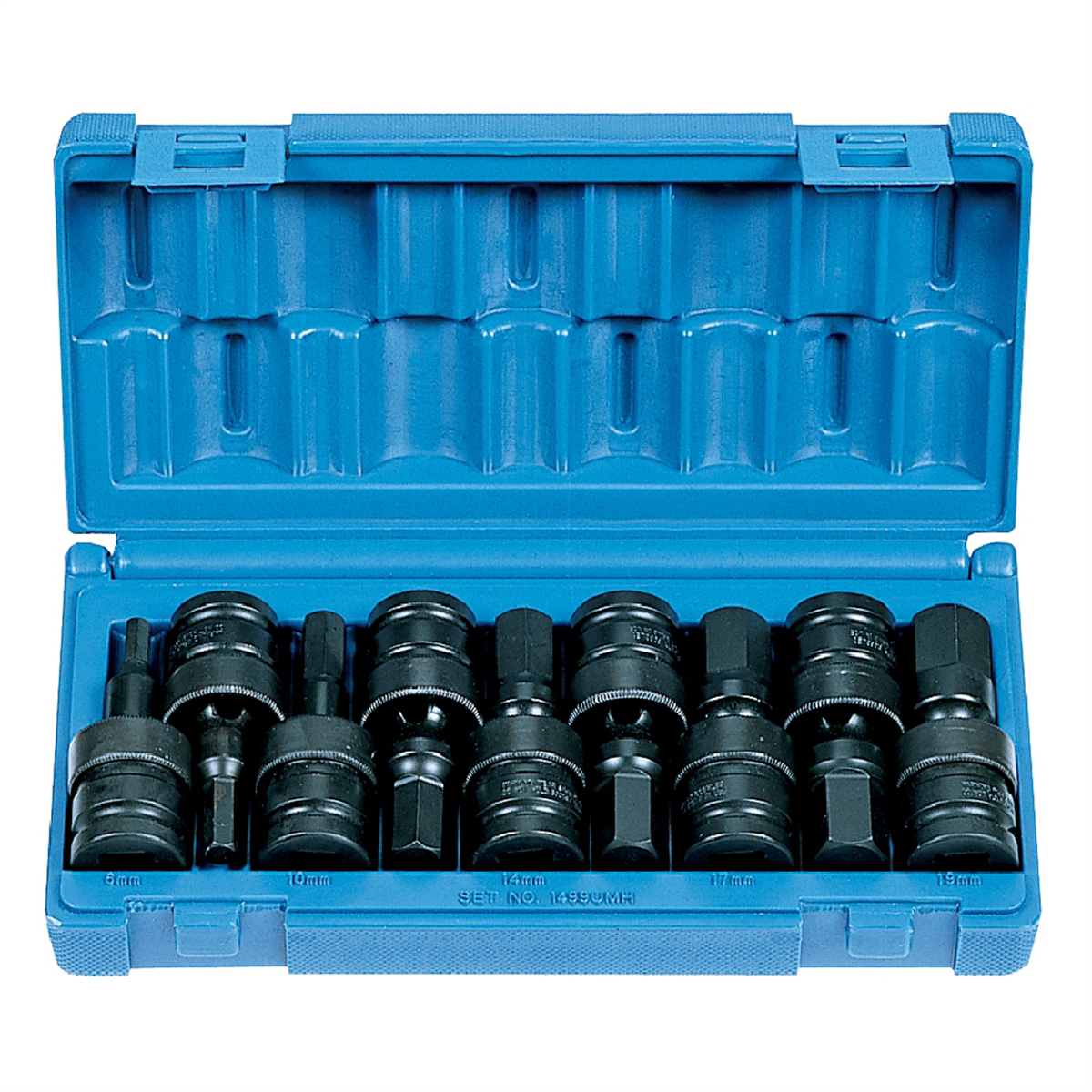 Grey Pneumatic 1/2" Drive 9 Piece Metric Universal Hex Driver Set