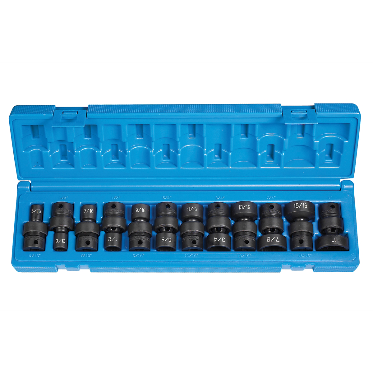 Grey Pneumatic 3/8" Dr. 12 Piece 12 Point Standard Fractional Universal Set