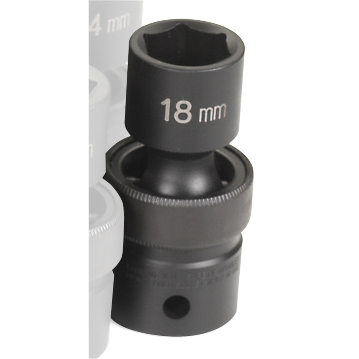 Grey Pneumatic 1/2" Drive x 18mm Standard Universal Socket