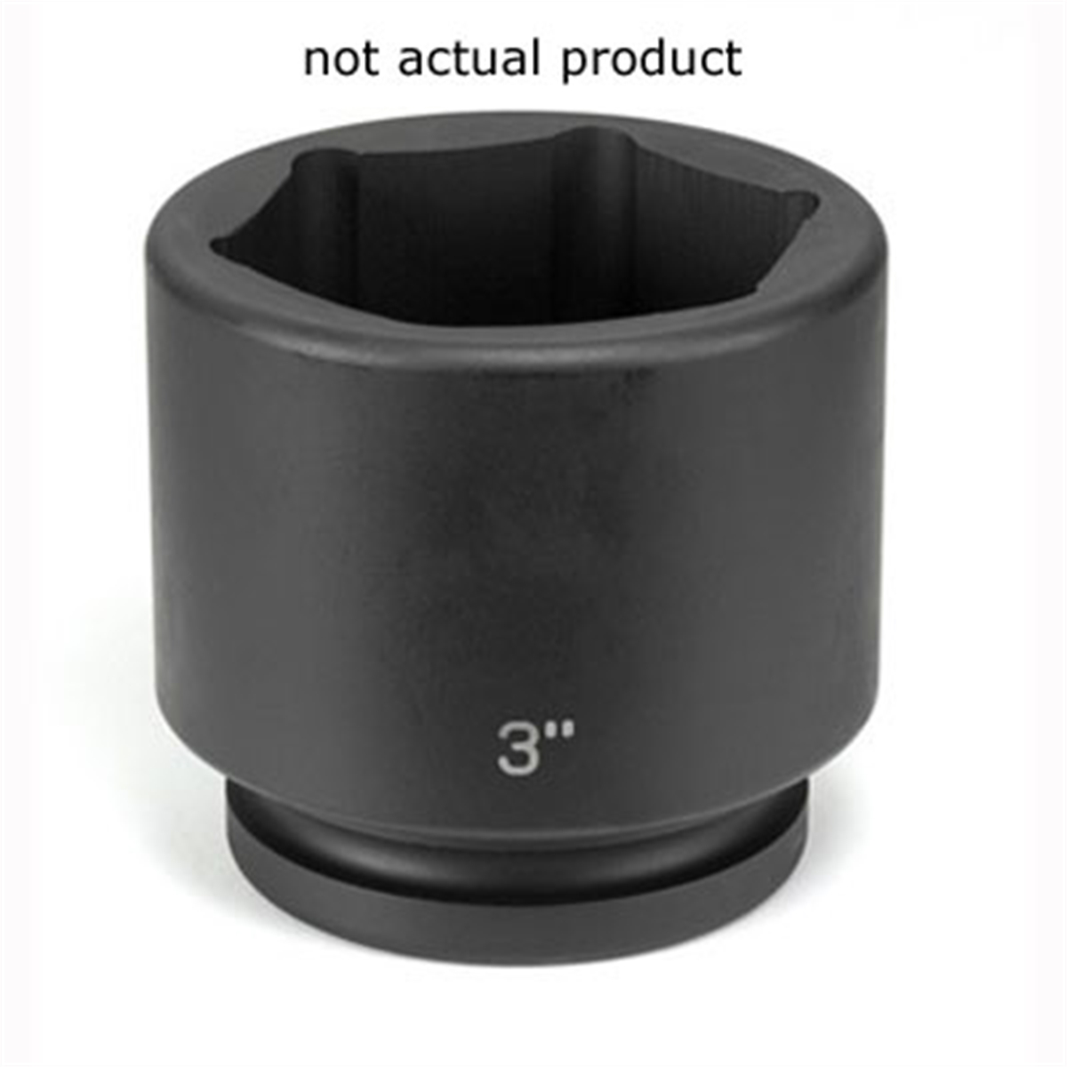 Grey Pneumatic 1" Drive x 3-1/2" Standard Socket