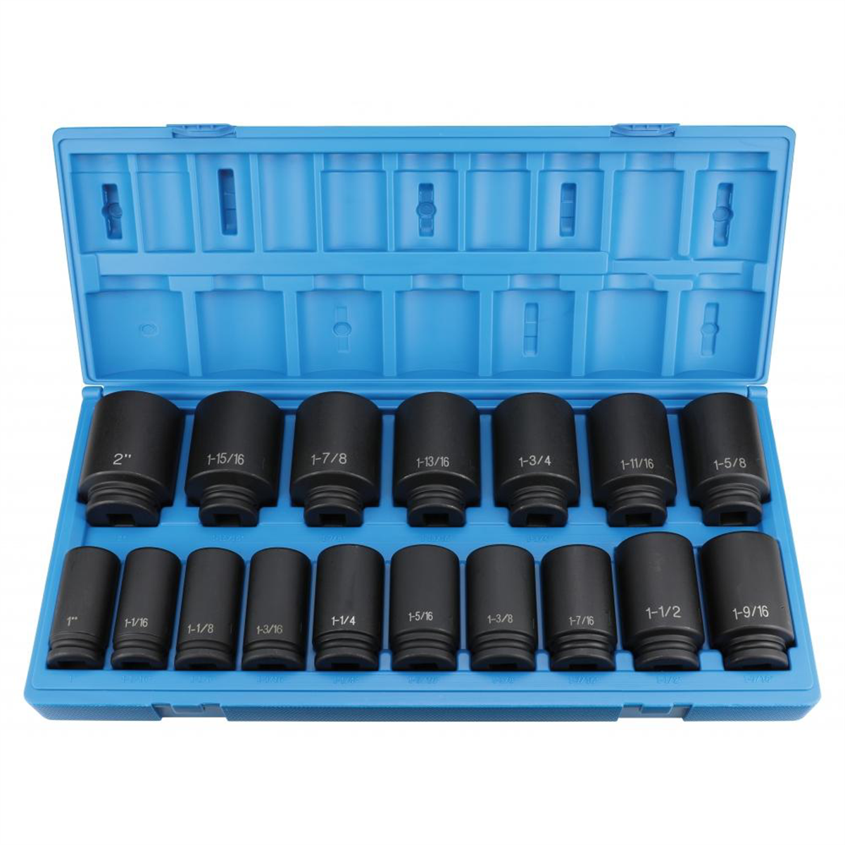 Grey Pneumatic 3/4" Dr. 17 Piece Deep Fractional Set 1"-2"