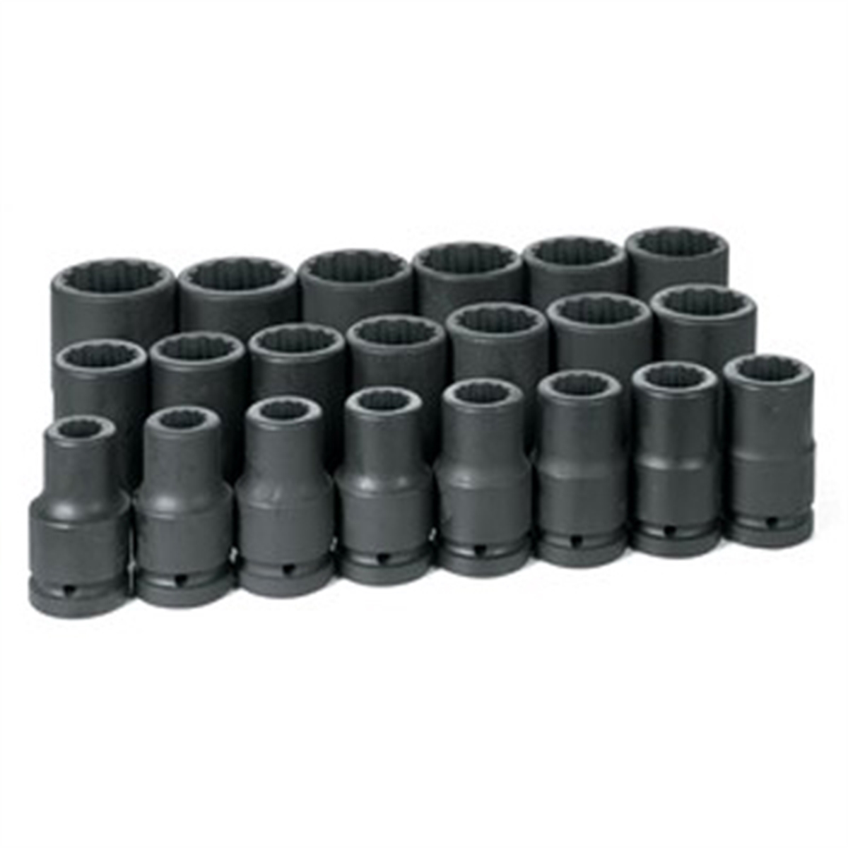 Grey Pneumatic 1" Drive 21 Piece Deep Fractional Set 3/4" to 2" - 12 Point
