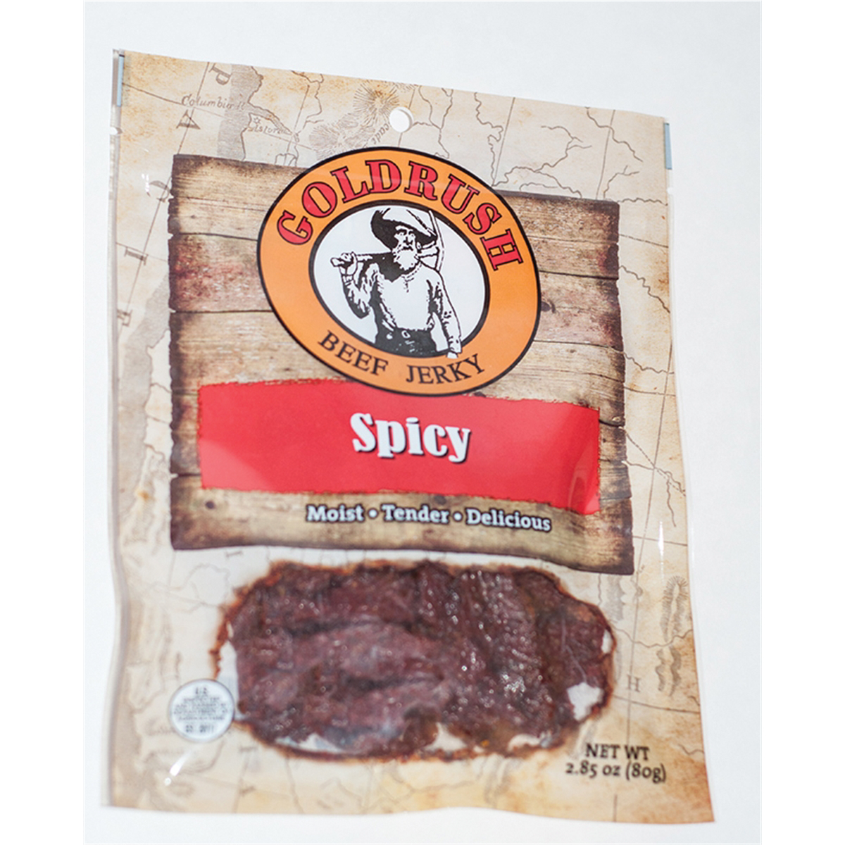 Gold Rush Jerky Spicy 2.85 oz. Beef Jerky - 12 Count (3 lbs.)
