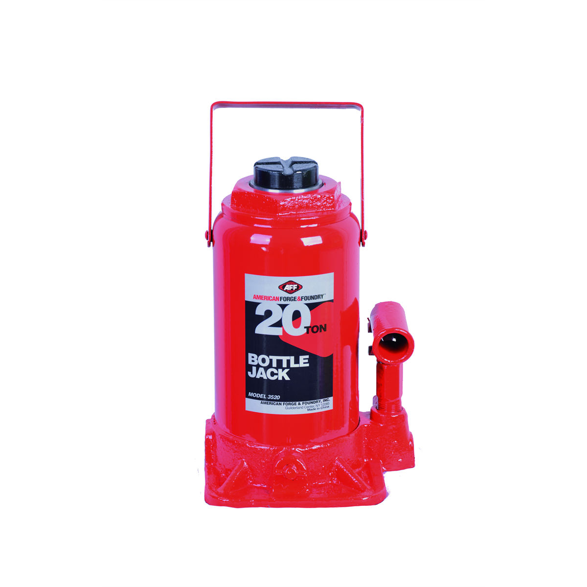 American Forge & Foundry Bottle Jack - 20 Ton Capacity - Manual - Heavy Duty