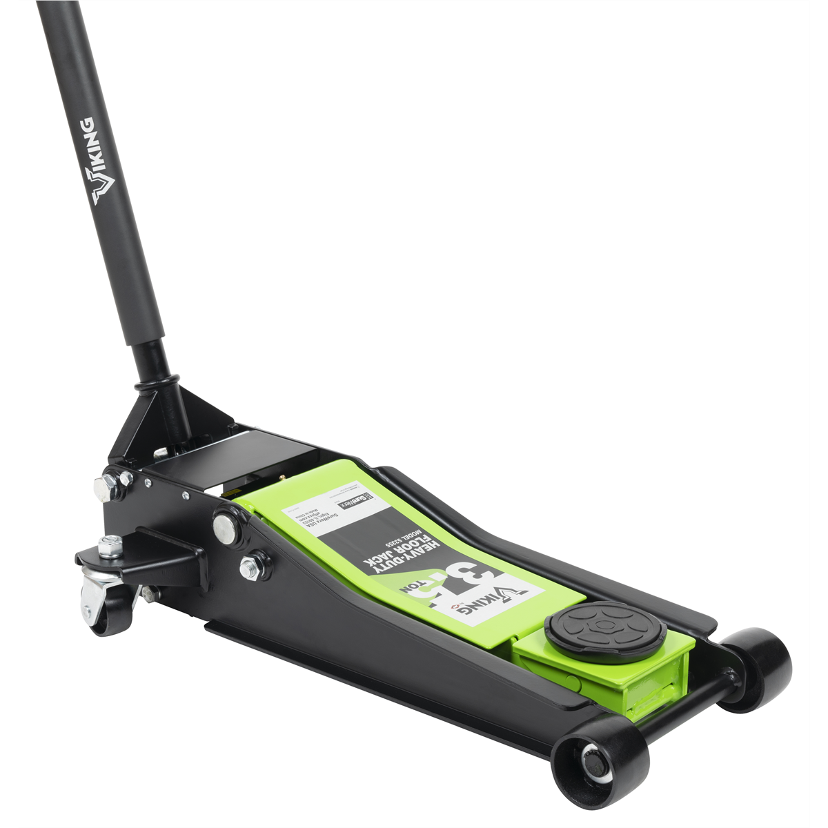 Viking by American Forge & Foundry Service Jack - 3.5 Ton Capacity - Lightning™ Lift - Short Chassis - 2 pc Handle - 3.75" Min H to 20.5" Max H