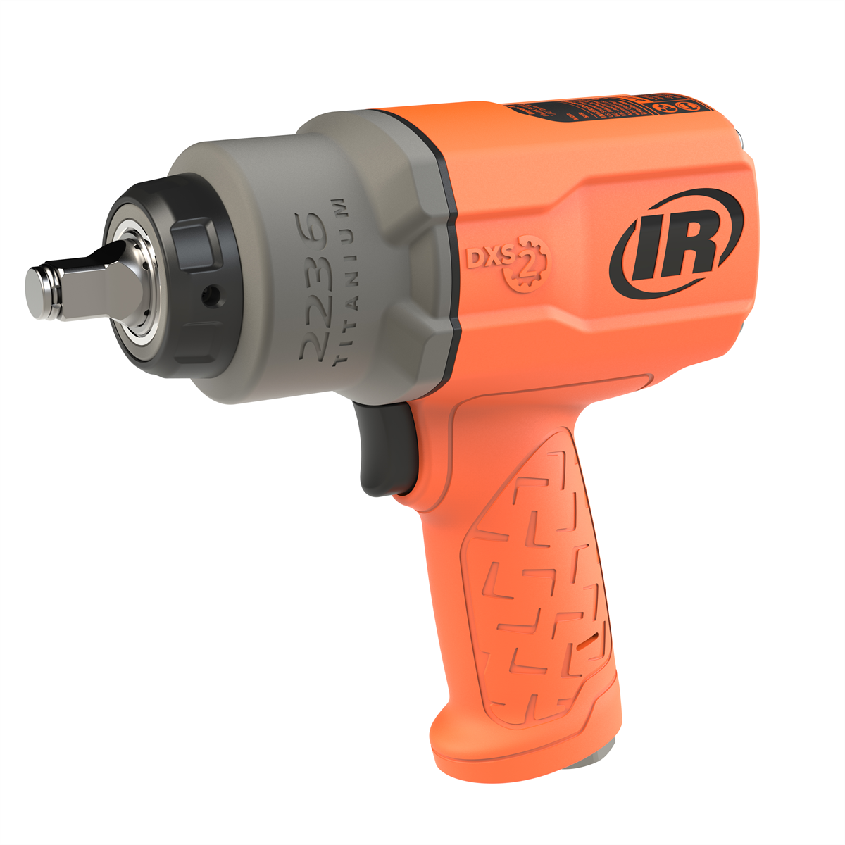 Ingersoll Rand DXS2 1/2" Air Impact Wrench, Friction Ring Retainer, Orange