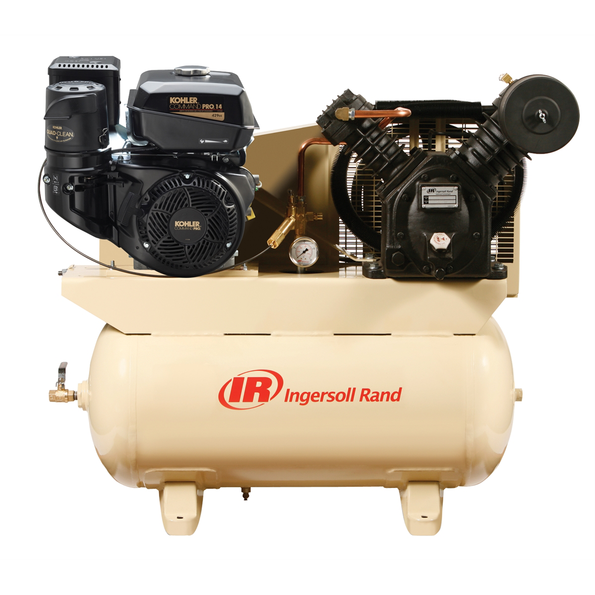 Ingersoll Rand (2475F14G) 14hp Gas Drive Air Compressor - Kohler