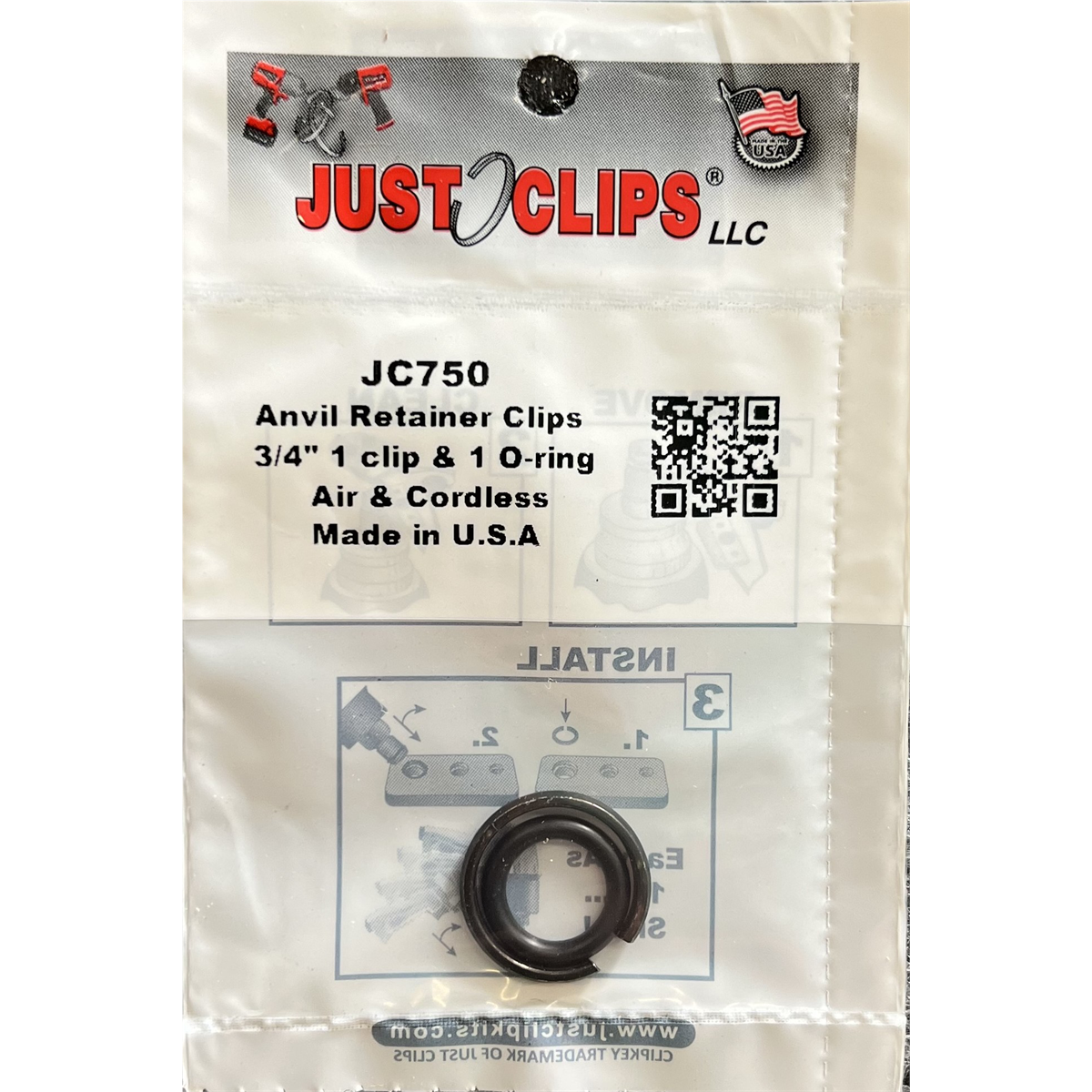 Just Clips Anvil Retainer 3/4 in. Clip Refill Kit (Pack of 5)