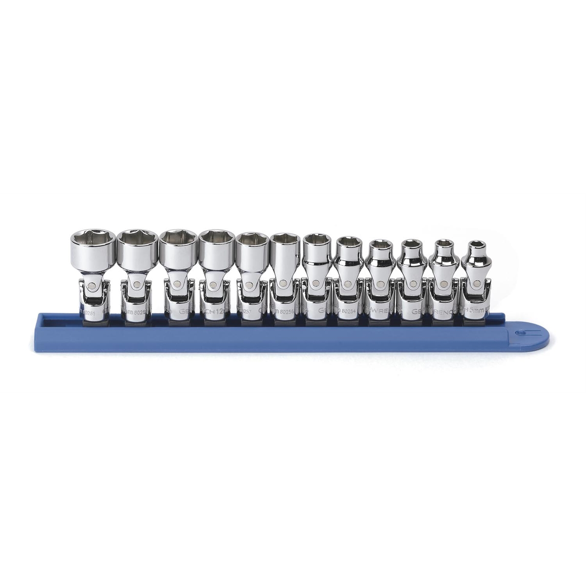 GearWrench 12 Piece 1/4 Inch Drive 6 Point Flex Metric Socket Set