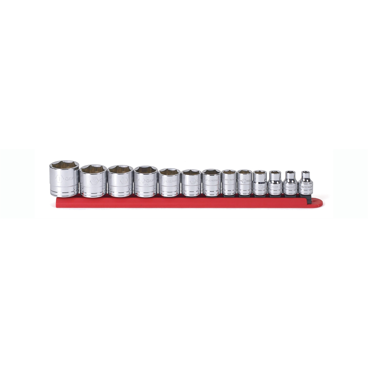 GearWrench 13 Piece 3/8 Inch Drive 6 Point Standard SAE Socket Set
