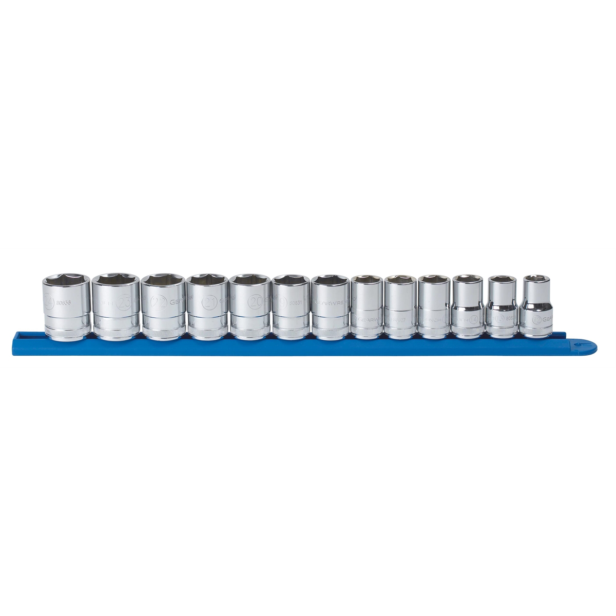 GearWrench 13 Piece 1/2 Inch Drive 6 Point Standard Metric Socket Set