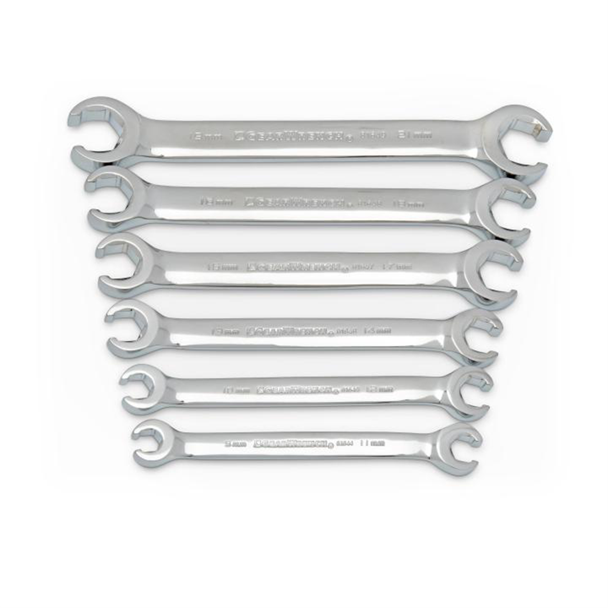 GearWrench 6 Piece Flare Nut Metric Wrench Set