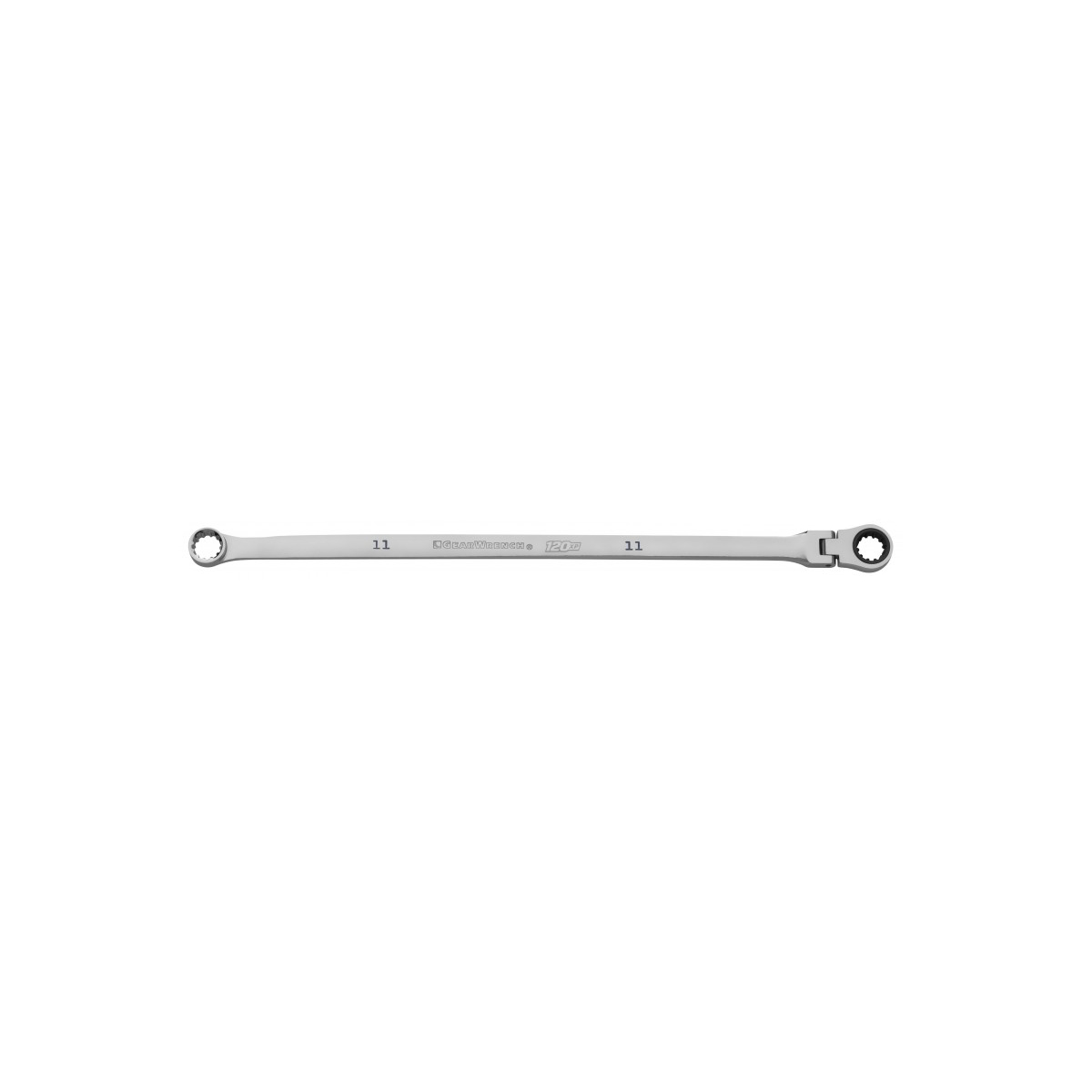 GearWrench 11mm 120XP Universal Spline XL GearBox Flex Head Ratcheting Wrench