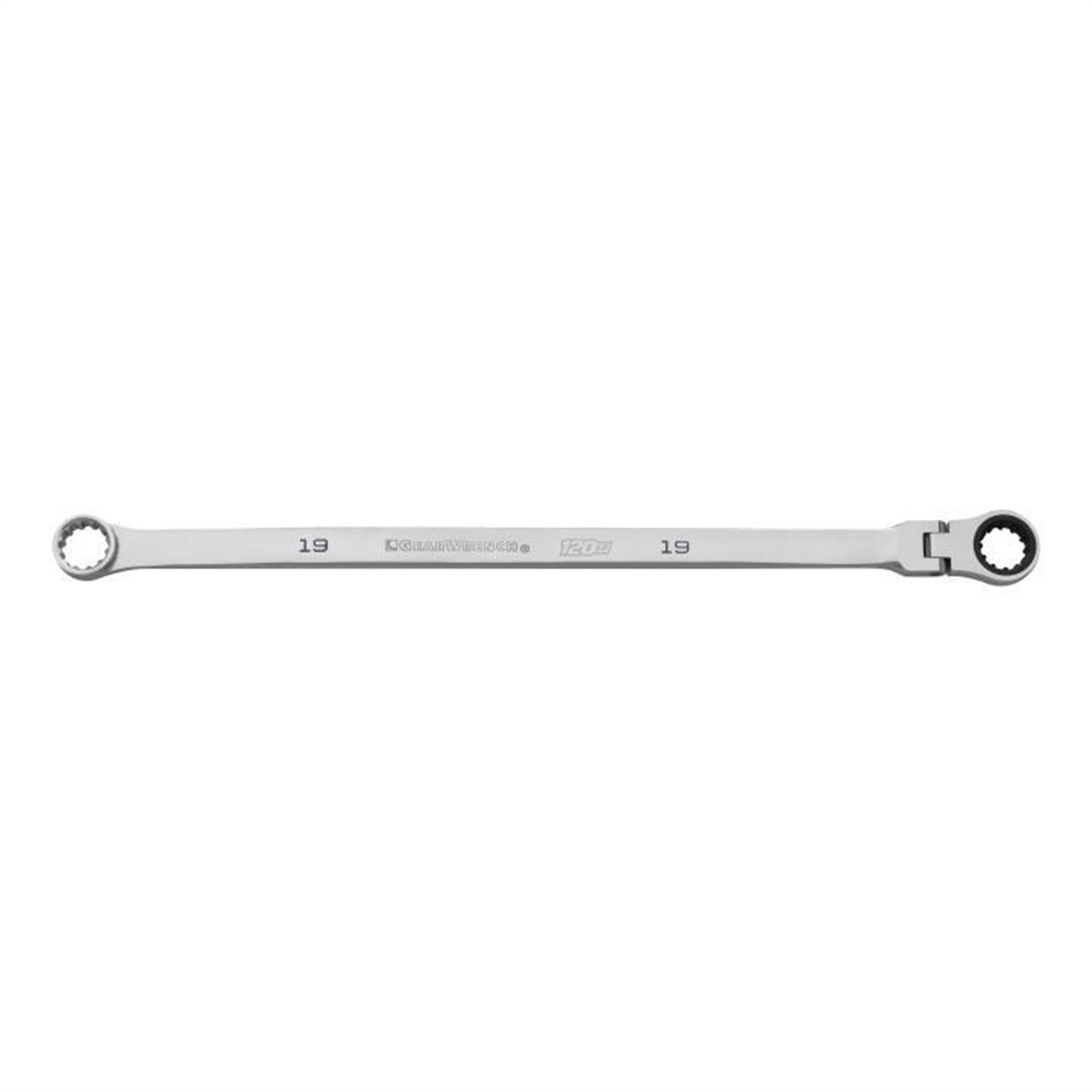 GearWrench 19mm 120XP Universal Spline XL GearBox Flex Head Ratcheting Wrench
