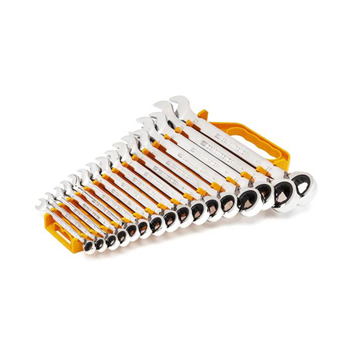 GearWrench 16 Piece 72-Tooth 12 Point Reversible Ratcheting Combination Metric Wrench Set