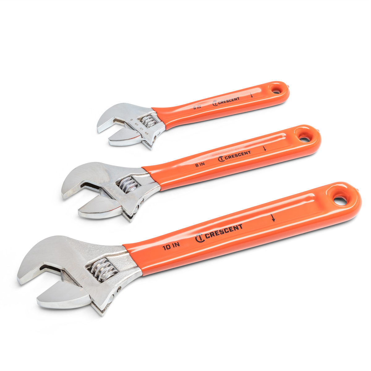 Gearwrench 3 Piece Adjustable Cushion Grip Wrench Set 6", 8" & 10"