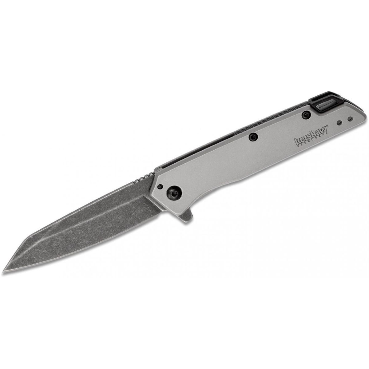 Kershaw Misdirect Assisted Open Frame Lock Reverse Tanto Blade EDC Folding Pocket Knife with BlackWash Finish - Gray