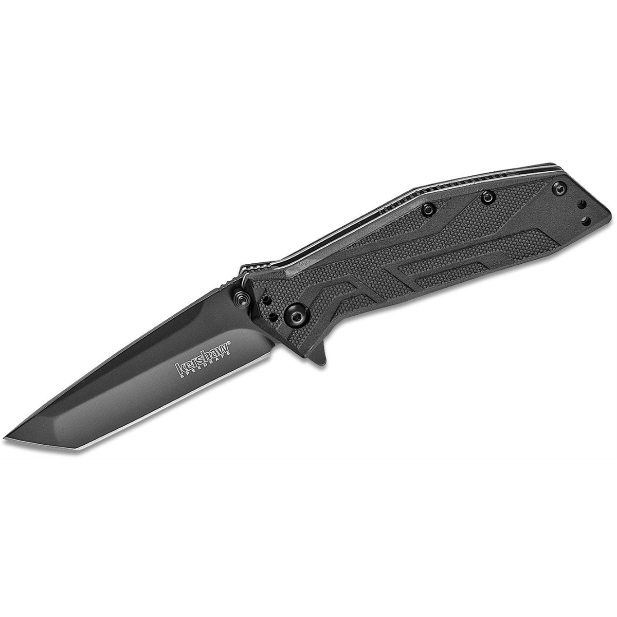 Kershaw Brawler Assisted Open Liner Lock Tanto Blade EDC Folding Pocket Knife - Black