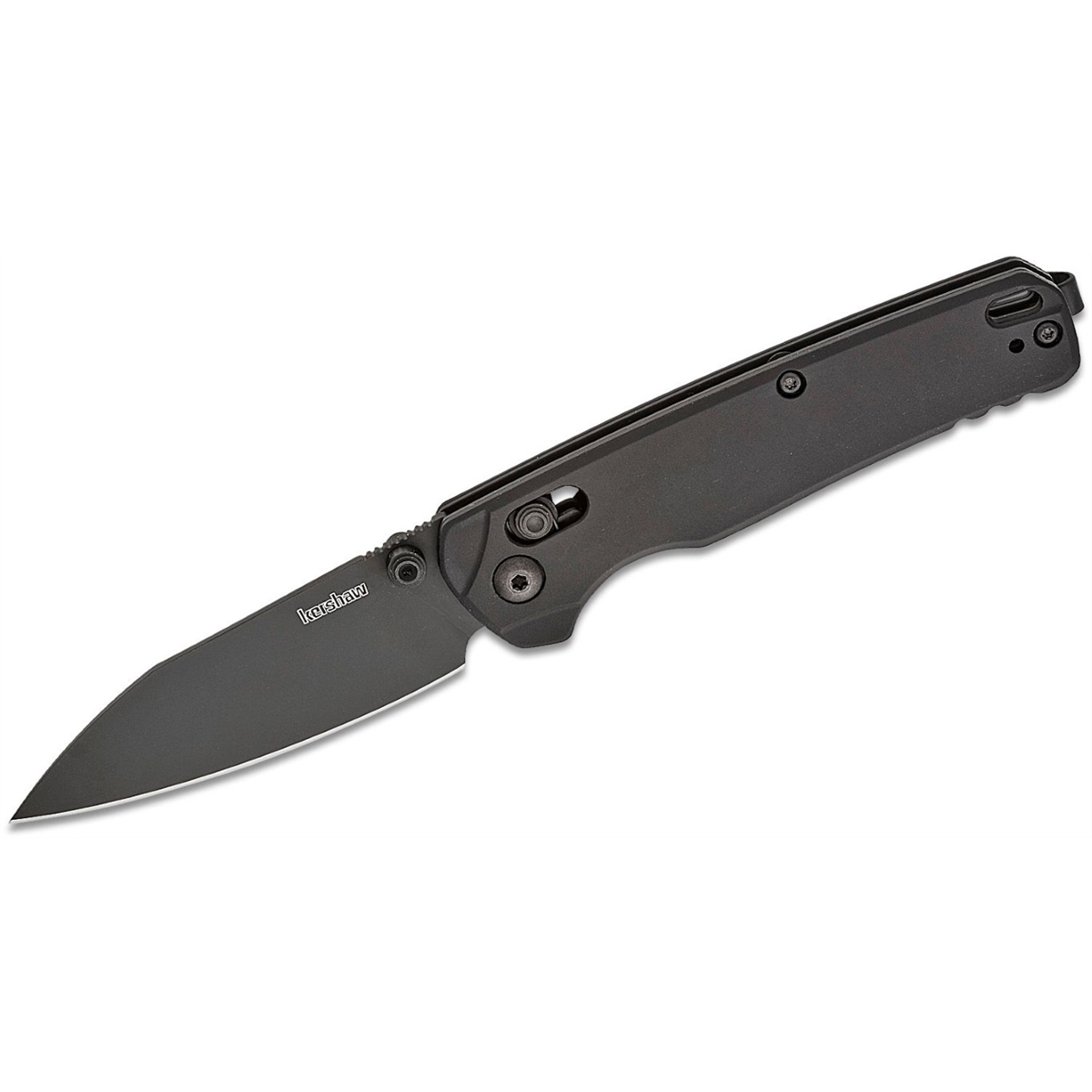Kershaw Bel Air Manual Open DuraLock MagnaCut Reverse Tanto Blade EDC Folding Pocket Knife - Black