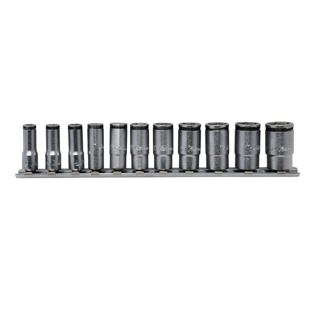 Ko-ken USA Special 1/4 Sq. Dr. Semi-Deep NUT GRIP Socket Set 5-14mm - 11 pieces