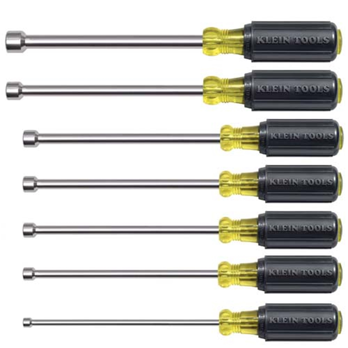 Klein Tools 7PC MAGNETIC NUT DRIVER SET 6" SHAFTS