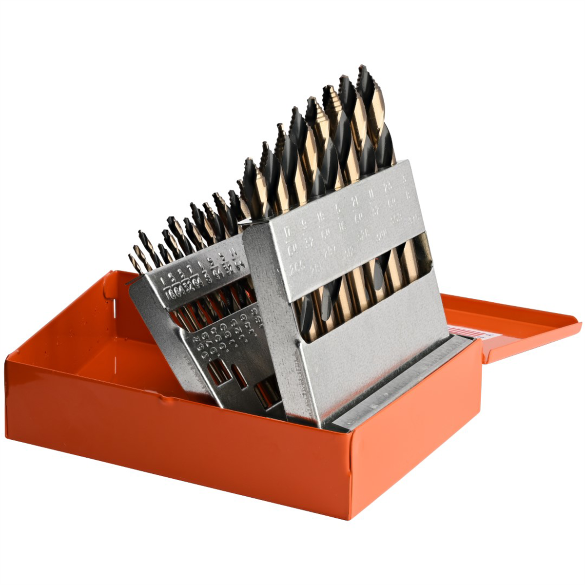 KnKut KnKut 21 Piece Mechanics Length Step Point Drill Bit Set 1/16"-3/8" by 64ths